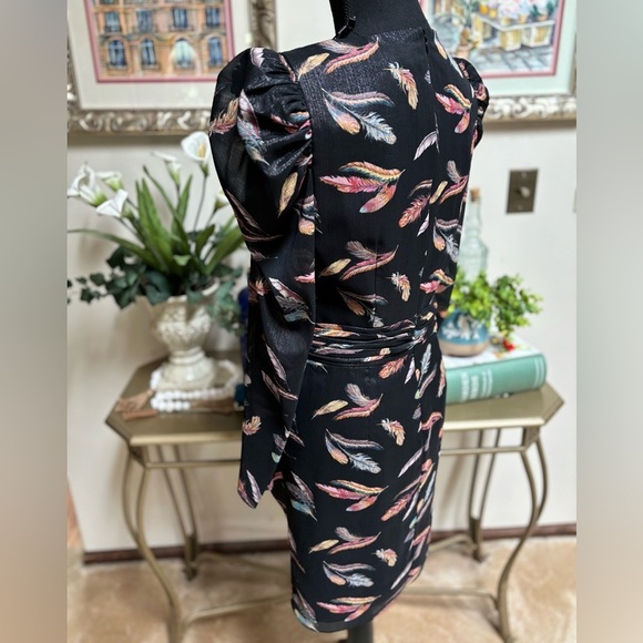 RACHEL ZOE BLACK SLOANE FORMAL COCKTAIL HOLIDAY SHIMMER MINI DRESS SZ 6 NWT - Picture 11 of 15